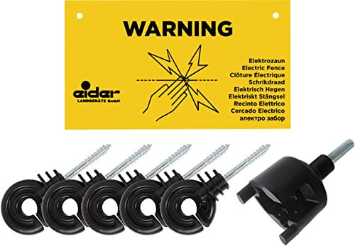 Koll Living 10154 250x Ringisolator Isolator Weidezaun inkl. GRATIS Warnschild + Einschraubhilfe