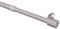 Interdeco Klemmstangen/ausdrehbare Scheiben-Gardinenstangen zum Klemmen Silber-Grau in 10 mm Ø, 80-110 cm