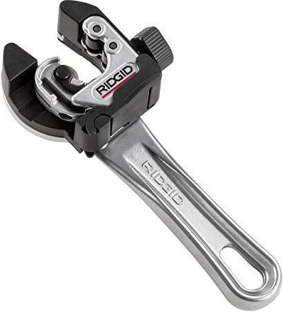 RIDGID 32573 Modell 118 2-in-1 Mini-Rohrabchneider mit AUTOFEED und Ratschengriff für beengte Arbeitsbereiche, Rohrabschneider von 6 mm bis 28 mm