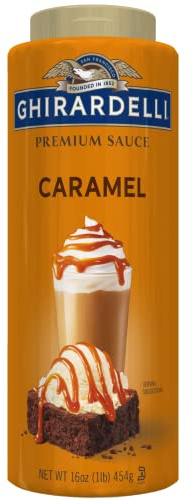 Ghirardelli Caramel Flavored Sauce Squeeze Bottle - 482 Gram Bottle