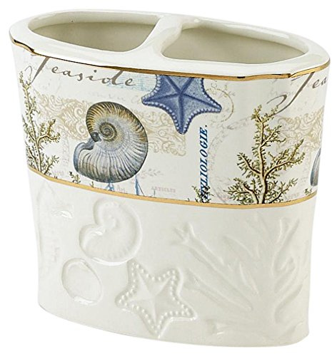 Avanti Linens - Toothbrush Holder, Countertop Accessories, Bathroom Home Decor (Antigua Collection)