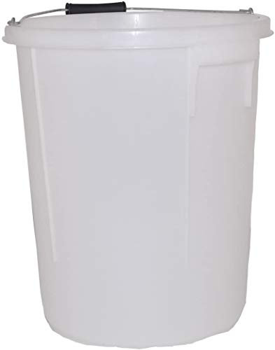 KD & JAY Plasterers Bucket 25 Litre - Large Buckets with Handles, Durable Plastic Builders Bucket, Depth Gauge for Builders, Plastic Storage Bath Bucket, Big Bucket for Plastering Tools Needs