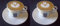 Holland Plastics Original Brand 2 X 8 oz Americano Cups and Saucers