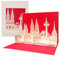 Pop Up Karte Kölner Skyline 3D Köln Panorama Geburtstagskarte, Einladungskarte & Gutscheinkarte – als Reisegutschein, Einladung & Geschenkgutschein mit 3D Modell Kölner Dom aus Papier