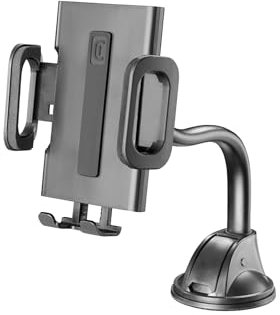 cellularline - Hug Flexi - Supporto Porta Smartphone da Auto con Fissaggio a Ventosa - Universale per tutti i Cellulari - Stabile e Sicuro - Rotazione a 360