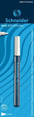 Schneider Schreibgeräte Lackmarker Maxx 271, 1-2 mm, weiß, 1er Blisterkarte