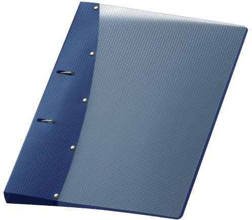 VELOFLEX 1141450 - Ringordner Diamond, Ringbuch, Ordner, DIN A4, 2-Ring-Mechanik, 20 mm, PP-Vollkunststoff, blau