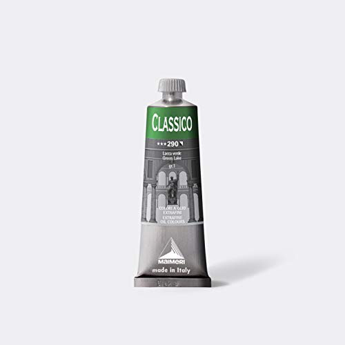 MAIMERI Classico 60 ml, Extra Fine Artist Oil Colour, Green Varnish