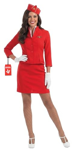 Fun Shack, Airhostesses Costume, Halloween Costume, M