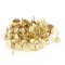 sourcing map Clou Tapissier 7/16 pouce Diamètre Fer Chrysanthème Clou Punaise Doré 60Pcs