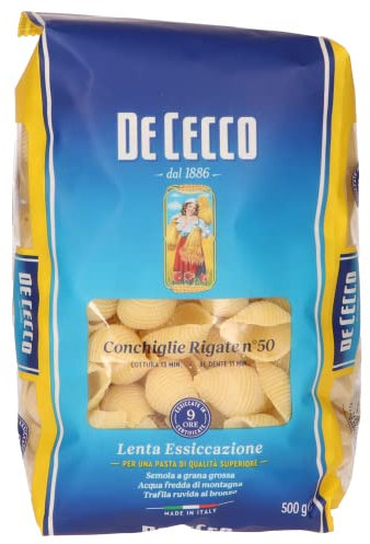 De Cecco Conchigli Rigate, 500 g (1er Pack)