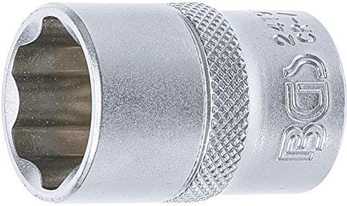 BGS 2419 | Steckschlüssel-Einsatz Super Lock | 12,5 mm (1/2) | SW 19 mm | Wellenprofil | CV-Stahl