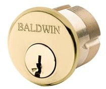 Baldwin 8322.003 låscylinder 1,27 cm diameter, livstid mässing