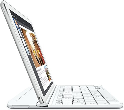 Logitech Ultrathin Magnetic Clip-on Keyboard Cover for iPad Air 2 - White, UK Qwerty Layout