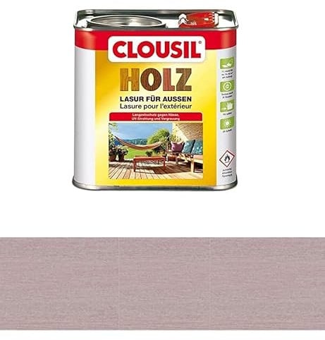 CLOU CLOUSIL HOLZSCHUTZLASUR - 0,75 LT (PERLMUTT-SILBER)