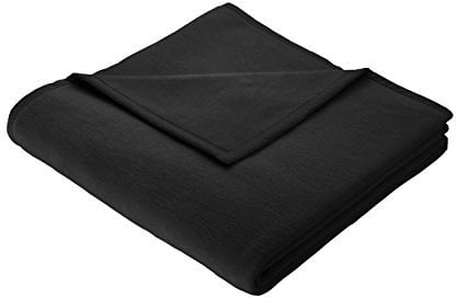 Biederlack Wohndecke Cotton Home | schwarz - 150 x 200