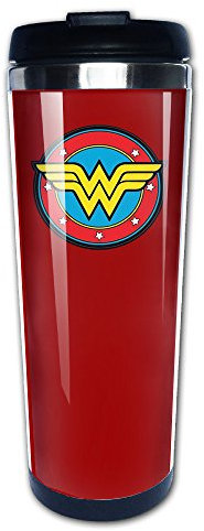 Mensuk Wonder Woman Stainless Steel Mug / 350mL / DOUBLE Sided Print Design