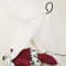 JalousieCrew Betthimmel Himmelstange Himmelbett Himmelset Baldachin Raffhalter Himmelhalter (schwarz)