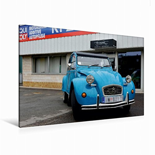 Premium Textil-Leinwand 120 x 80 cm Quer-Format 2CV | Wandbild, HD-Bild auf Keilrahmen, Fertigbild auf hochwertigem Vlies, Leinwanddruck von Thomas Bartruff