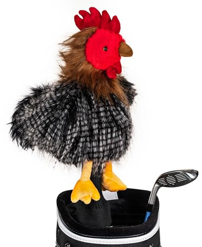 Daphne's Novelty Headcover - Hen, Black/Gray/Red