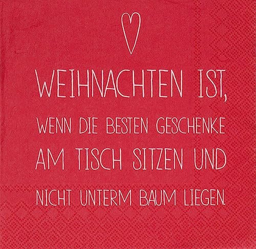 Serviette Weihnachten ist, wenn die besten