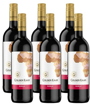 Golden Kaan Shiraz – Der trockene, körperreiche Rotwein des Qualitätsweingutes aus Südafrika (6 x 0,75l)