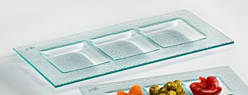 Piatto in Vetro Trio di Sandra Rich