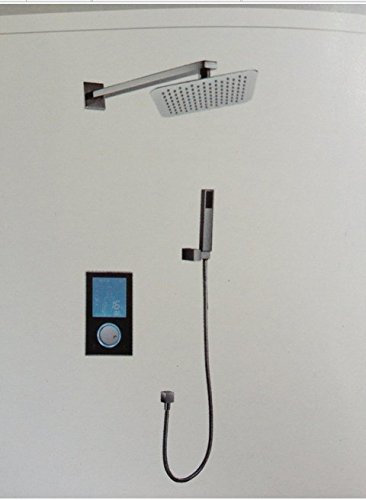 GOWE Digital inteligente pared mountedl lluvia grifo de la ducha termostática -500 cabeza ducha