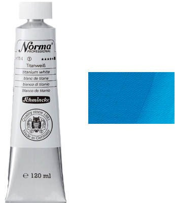 Schmincke : Norma : Professional Artists' Oil : 120ml : Azure Blue