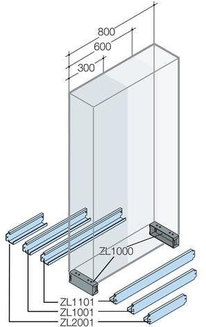 abb-entrelec – Deckel für Sockel 800 Struktur (2U)-L