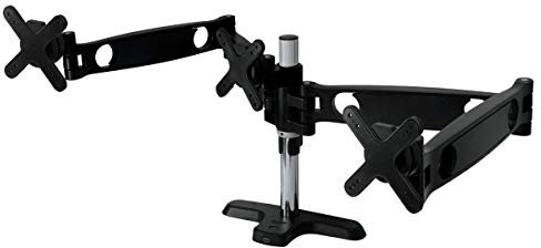 ARCTIC Z3 Pro - Brazo de Soporte de Monitor para 3 Monitores, Montaje en Escritorio, Inclinable y Giratorio, Pantallas de 13 hasta 32/29 Ultrawide, SuperSpeed USB Hub para 4 Puertos - Negro