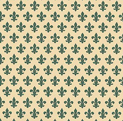Klebefolie - Möbelfolie Lilie - French Lily - grün - 67 cm x 200 cm Dekorfolie Selbstklebende Folie mit Dekor - Selbstklebefolie