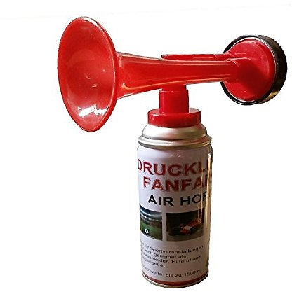 12 Stück Fanfare Druckluftfanfare Gashupe Hupe Tröte Gashorn Stadion Hupe Air Horn
