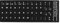 sourcing map Desktop Laptop Computer Spanish Keyboard Decal Protector Large Letters Sticker Black