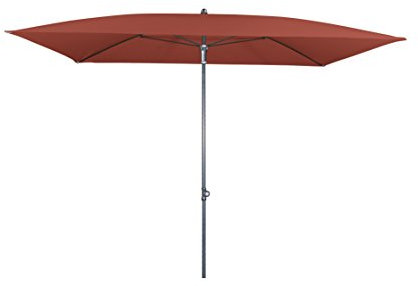 Doppler Absolut wasserdichter Gartenschirm Waterproof 225x120 ohne Volant, UV-Schutz 80, Farbe terracotta