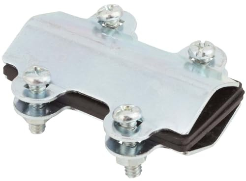Do It Best Pipe Repair Clamp 410353 - Plated Steel, Modern Style - 3/8 In., 1/2 In., 3/4 In. IPS