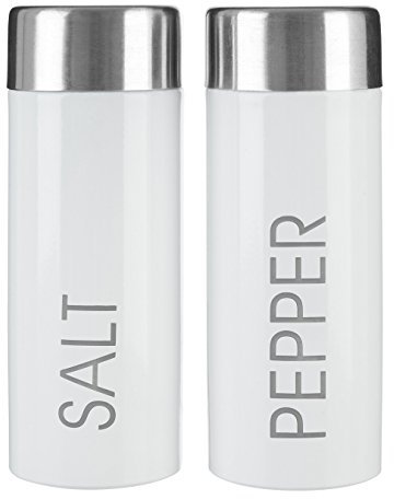 Premier Housewares Liberty Salt and Pepper Set - White