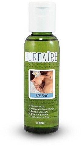 PureAire Essential Oil Blend Spa Day 100ml Aroma Essence for Diffusers Humidifiers & Air Purifiers Aromatherapy Home Relaxation Botanical Extracts Odour Elimination Water Soluble Fragrance
