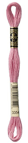 DMC Embroidery Thread, #3354 Pink