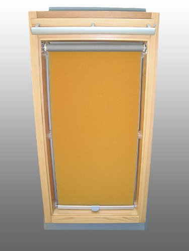 Abdunkelungsrollo Rollo Thermo gelb für Velux DKL/RHL-EP GGL,GPL,GHL,GTL,GXL,GDL 306 ALU