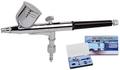Fengda BD-130 Aerografo di acciaio tracciato fino, ugello da 0,3 mm, 7 cc