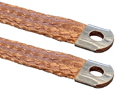 AUPROTEC Motor Masseband Enden verzint 450 mm, 70 mm², 1 Stück | Hochflexibles Enden verzint nach DIN 72333, 99,9 % Reinheit, Strombelastbarkeit bis 400 A