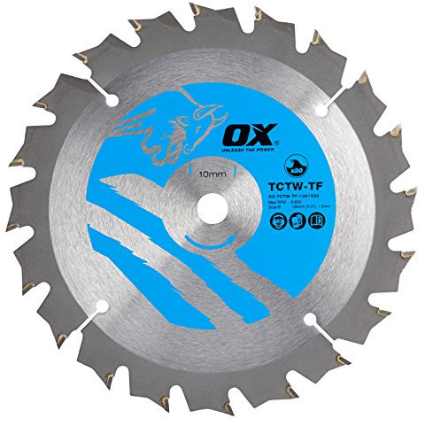 OX Wood Cutting Thin Kerf Circular Saw Blade 136/10mm, 20 Teeth ATB
