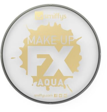 Smiffys Make-Up FX, White, Aqua Face & Body Paint, 16ml, Water Based