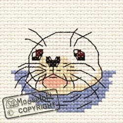 Mouseloft Mini Cross Stitch Kit - Baby Seal, By the Seaside Collection