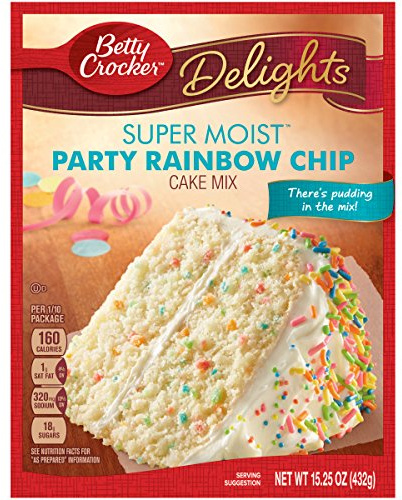 Betty Crocker Rainbow Cake Mix 432g pack of 1