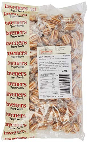 Taveners Mint Humbug Sweets Bag, 3 kg