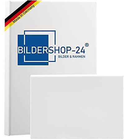 Bildershop-24 Bespannter Keilrahmen Galerie Leinwand (unbedruckt), 60x90cm, 380g/m² (100% PES), 39 mm (Premium)