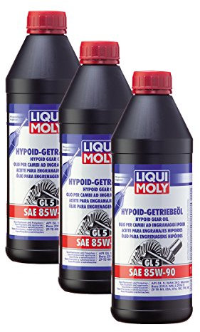 3x LIQUI MOLY 1035 Hypoid-Getriebeöl (GL5) SAE 85W-90 1L