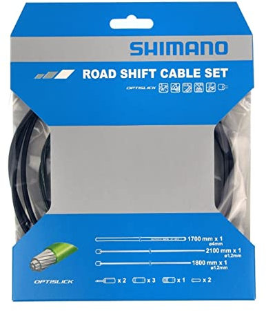 Shimano OPTISLICK Schaltzug-Set Road schwarz 2016 Schaltzug/-hülle, Ø 1.2 mm x 1800 mm
